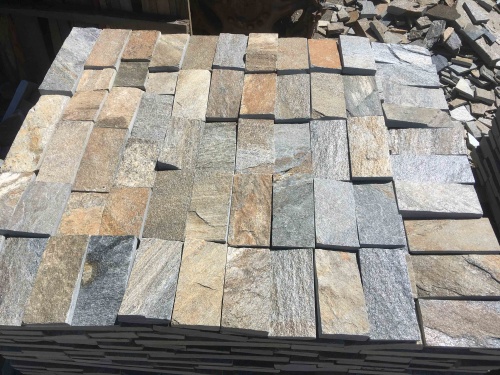 Плитка пилёная златолит Уральский для цоколя, отмостки купить в Солнечногорске