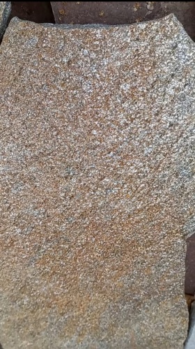 Плитняк златолит серебристый для цоколя, отмостки купить в Солнечногорске